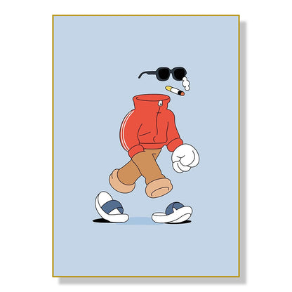 Sports Cartoon Characters Art Poster Home Living Room Canvas Painting