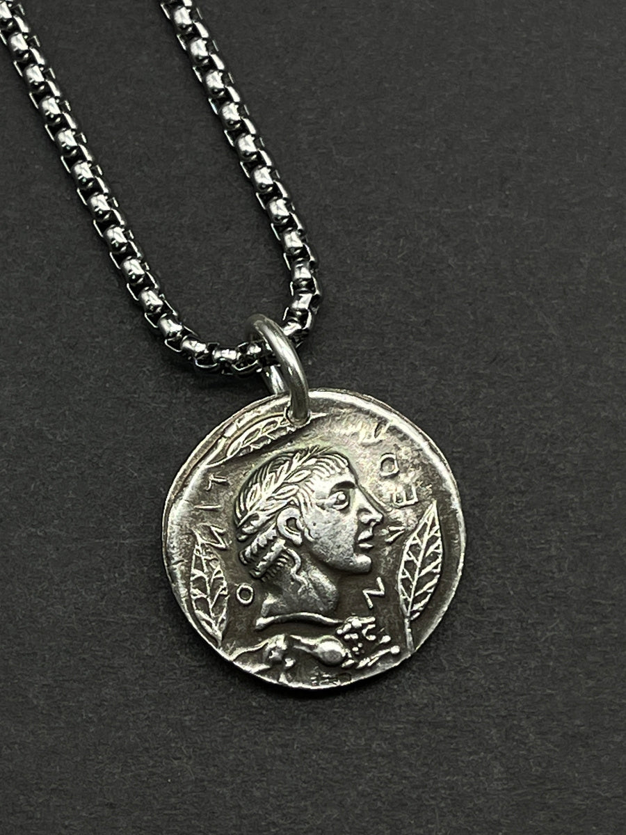 Non Fading Sterling Silver Coin Necklace