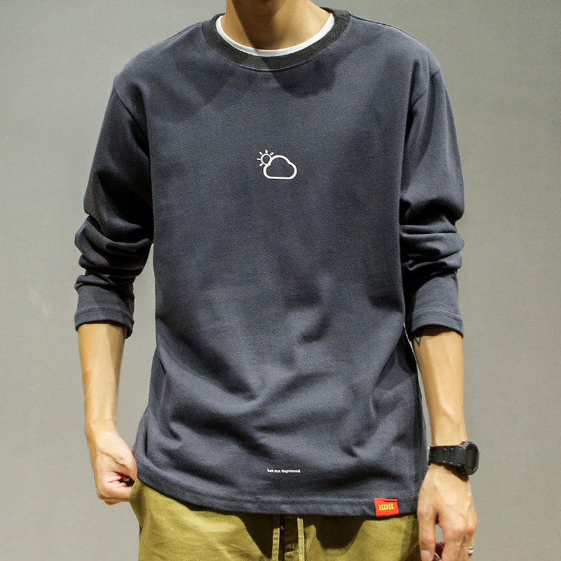 Pull imprimé simple de marque tendance pour hommes, version coréenne