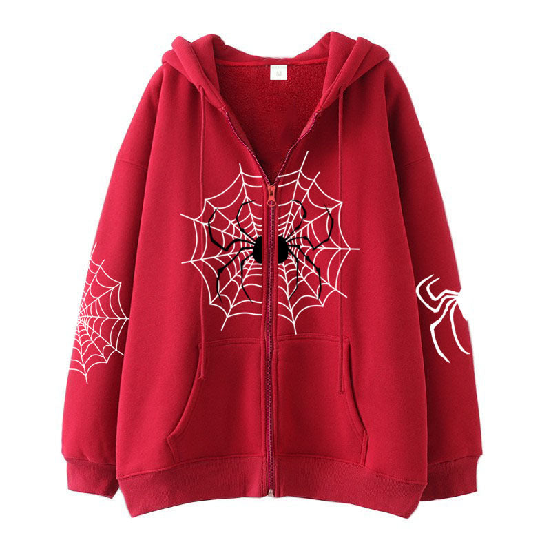 Spider Zipper Sweater Halloween Decoration