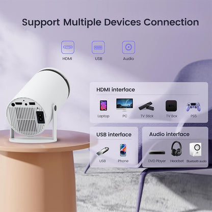 Proyector casero HD Bluetooth Mini portátil 4K Mini teléfono Y5S Proyector de cine en casa