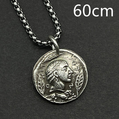 Non Fading Sterling Silver Coin Necklace