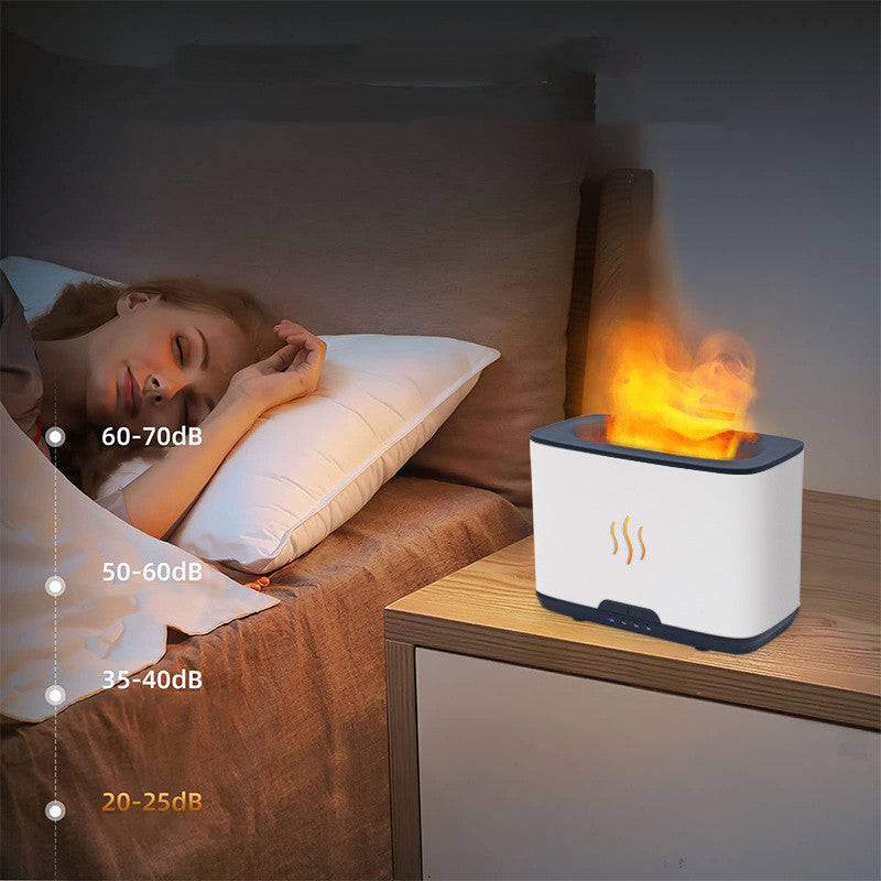 Nouveau Humidificateur d'aromathérapie à flamme, grande capacité, décoration de maison, bureau,