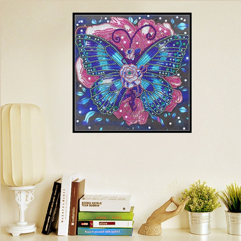 New 5d Diamond Painting DIY Butterfly Fancy Shape Diamonds Living Room Bedroom Home Decorative Painting