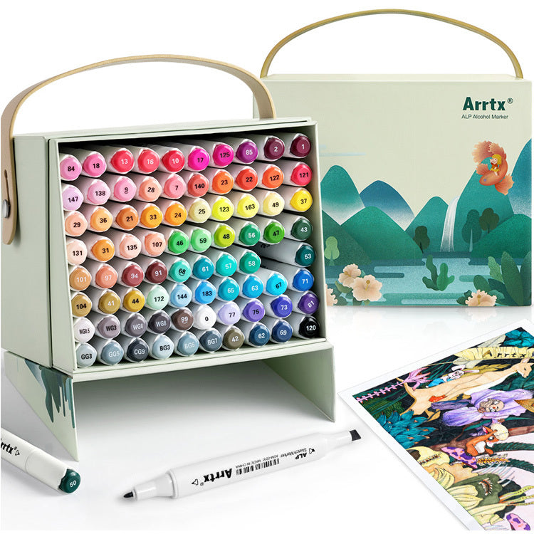 Arrtx 80 Colors Alcohol Art Marker Pen Set Permanent Markers