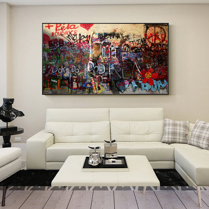 Modern Street Abstract Graffiti Art Print