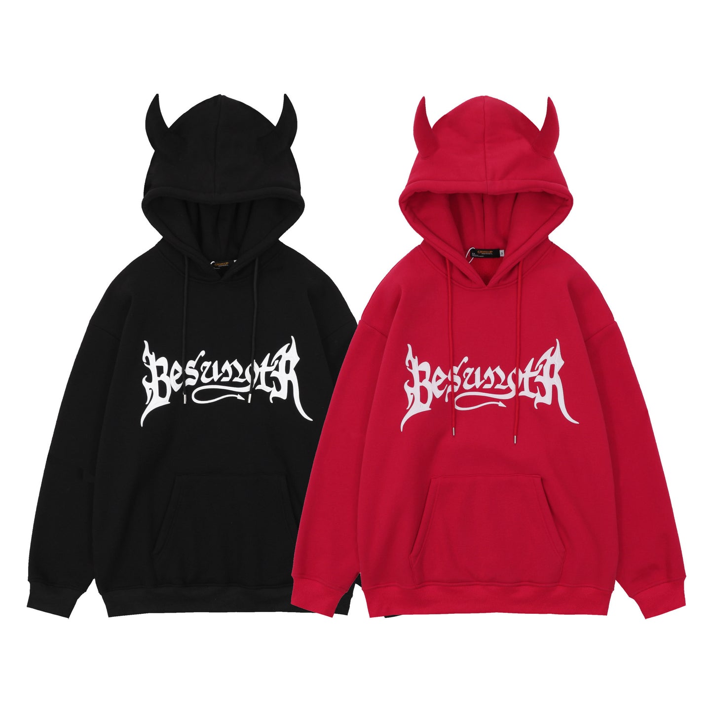 Men's Printed Fleece Devil Hoodie