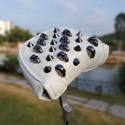 Funda universal para palos de golf con clavo puntiagudo y calavera