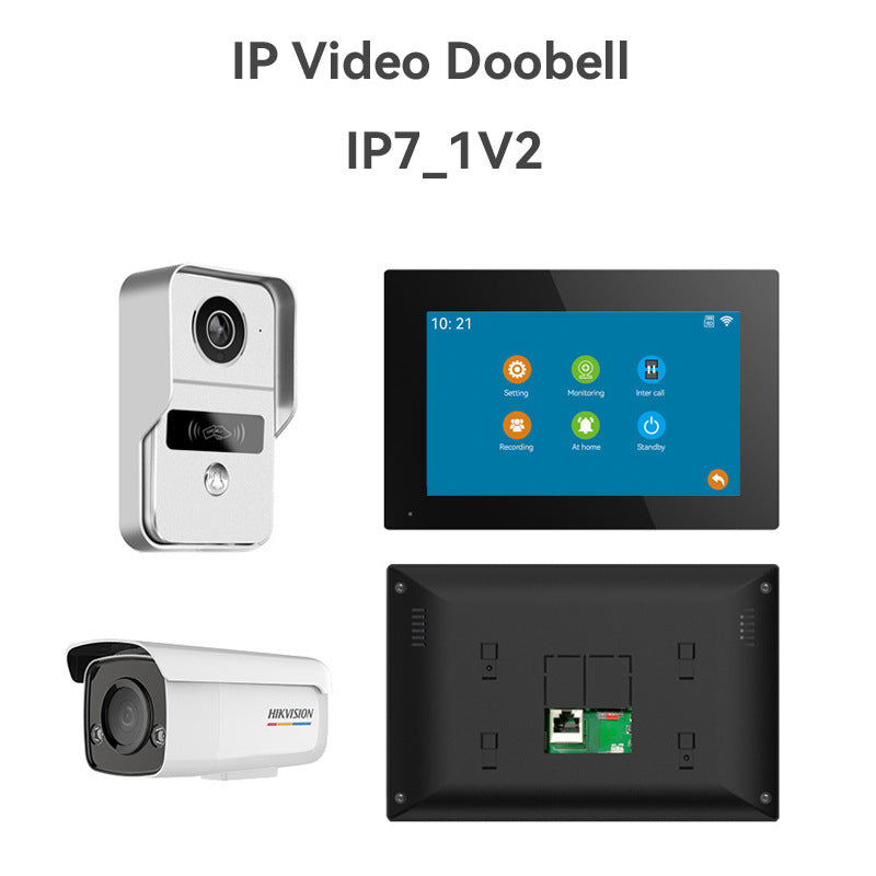 Video Intercom Doorbell 1v2 Real-time Monitoring Wireless Network Intelligent Intercom System Doorbell