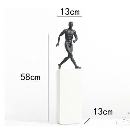 Simple Modern Abstract Athlete Sculpture Ornament