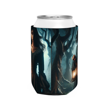 "Ready for Battle in the Twisted Woods" - The Alien Can Cooler Sleeve Gothic Art Style