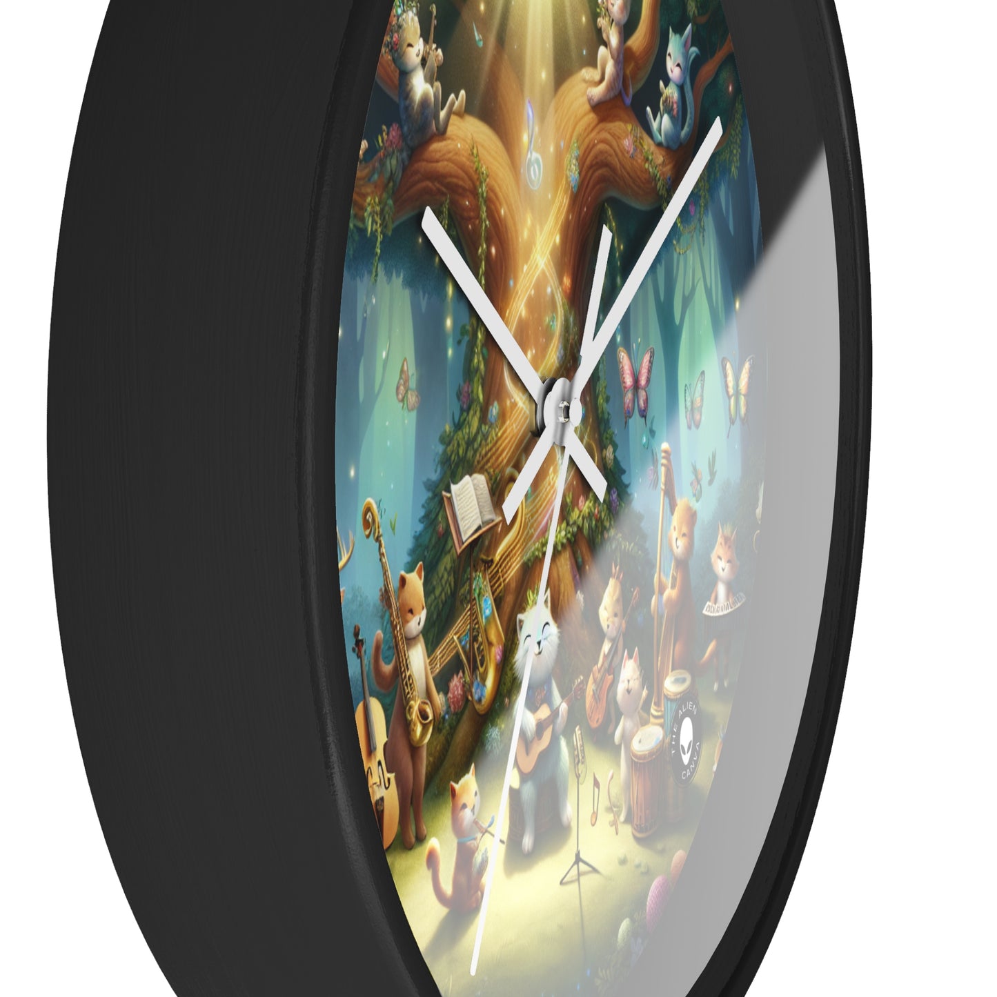 "Enchanted Forest Jam" - L'horloge murale extraterrestre