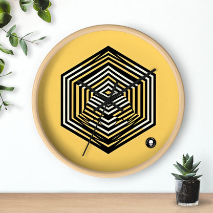 "Dynamic Illusions: Op Art Exploration" - The Alien Wall Clock Optical Art (Op Art)