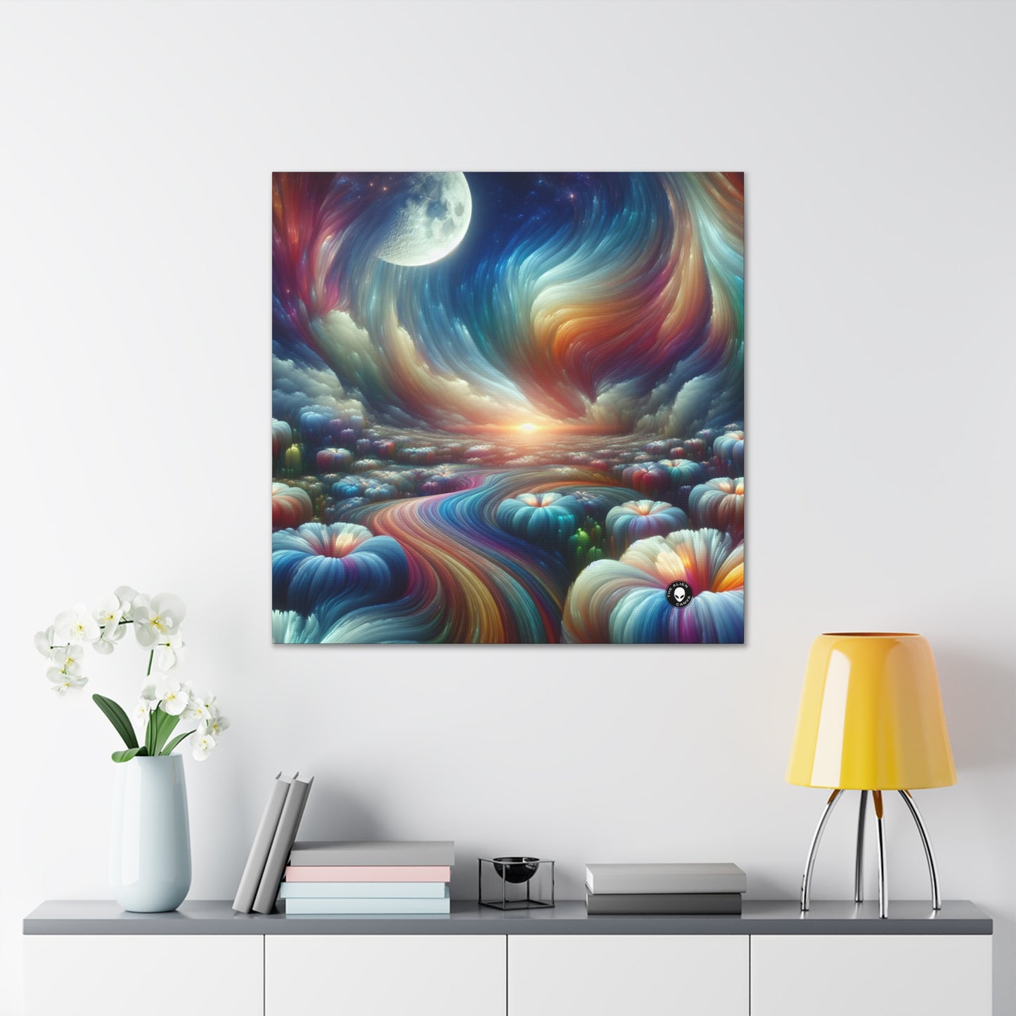 « Ciel arc-en-ciel, fleurs au clair de lune » – The Alien Canva