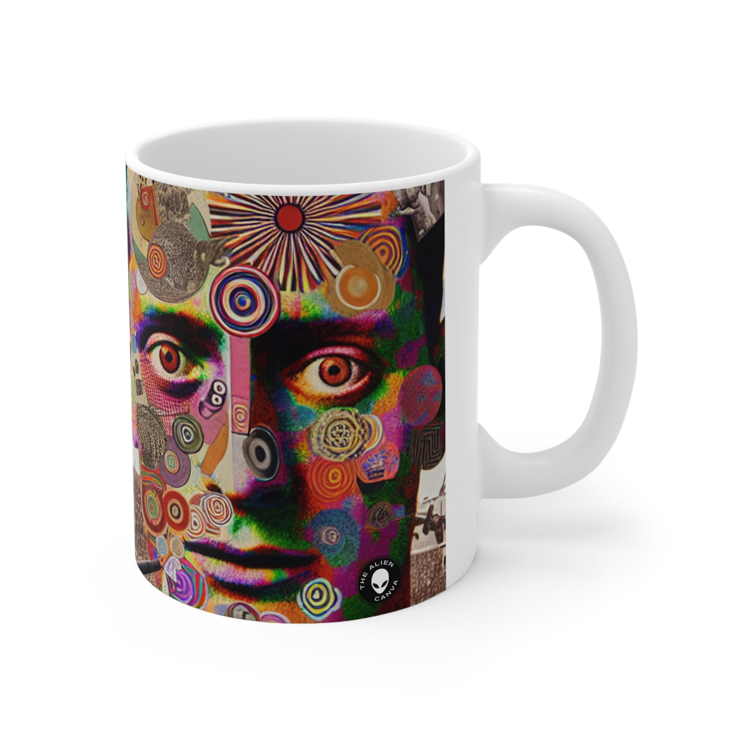 "Absurdity Unleashed: Creating a Dadaist Collage of Chaos" - The Alien Ceramic Mug 11oz Dadaism