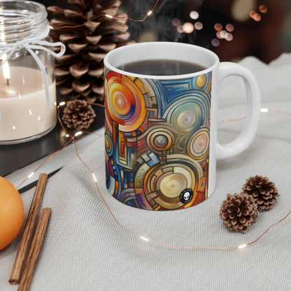 "Roots to Radiance: An Artistic Exploration of Personal Growth and Transformation" - The Alien Ceramic Mug 11oz Symbolism