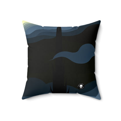 "Tower of Terror in Mordor" - The Alien Spun Polyester Square Pillow