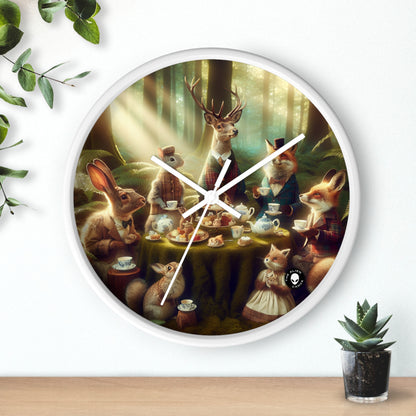 "Enchanted Tea Party" - The Alien Wall Clock