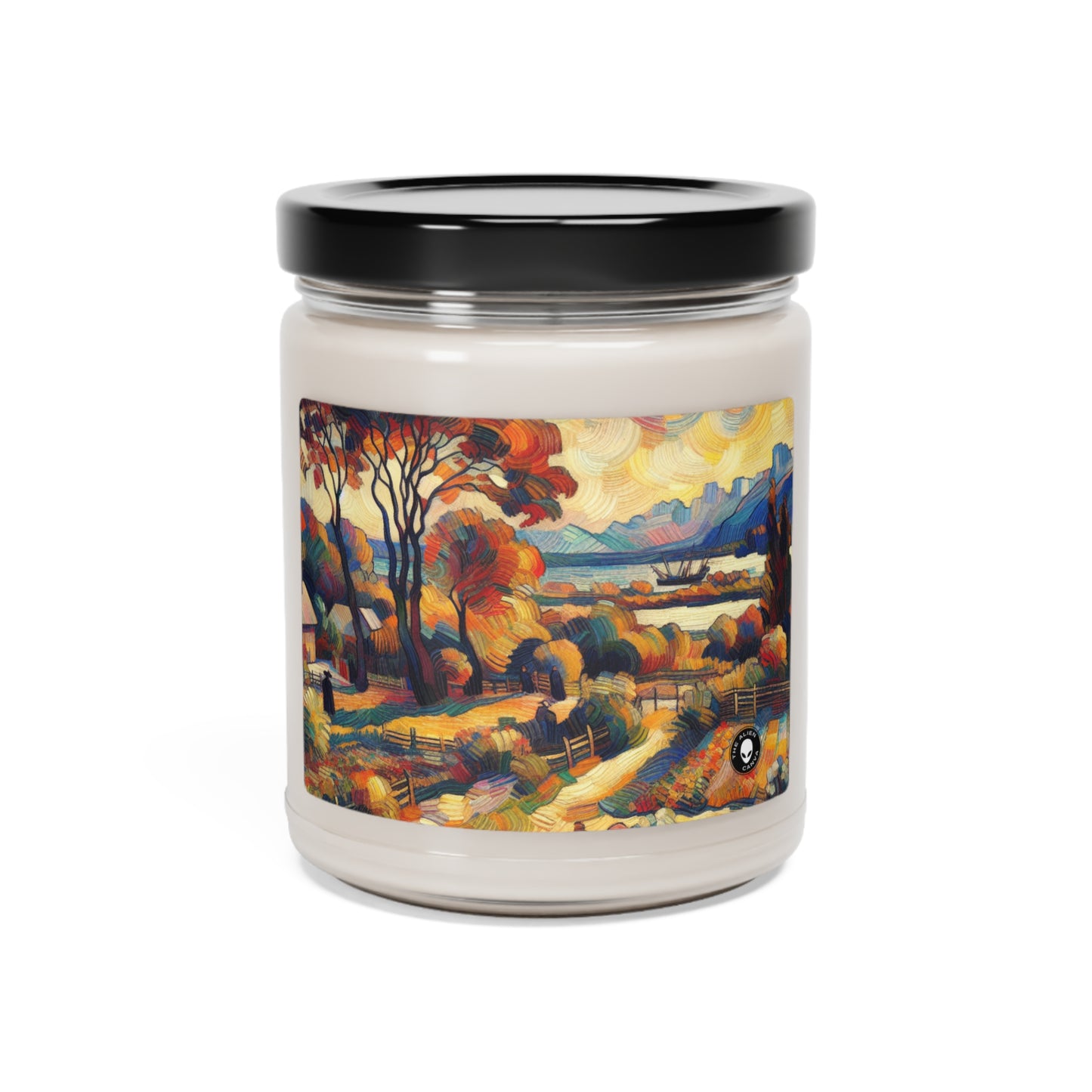 "Le kaléidoscope de la nature : une exploration fauviste vive du règne animal" - La bougie de soja parfumée Alien 9oz Fauvisme