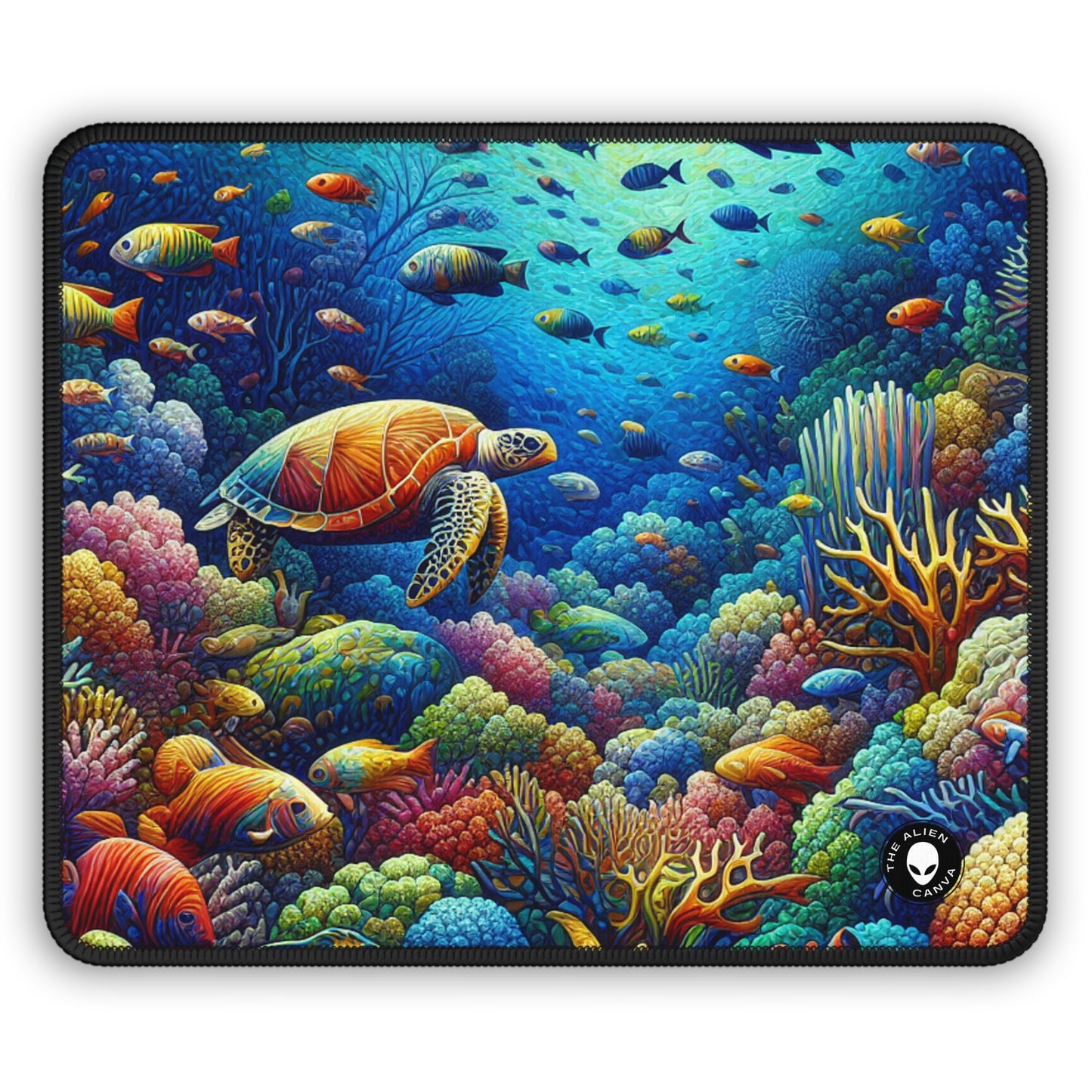 "Marine Paradise: Colorful Coral Reef Wildlife" - The Alien Gaming Mouse Pad