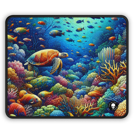 « Marine Paradise : faune colorée des récifs coralliens » – Le tapis de souris de jeu Alien