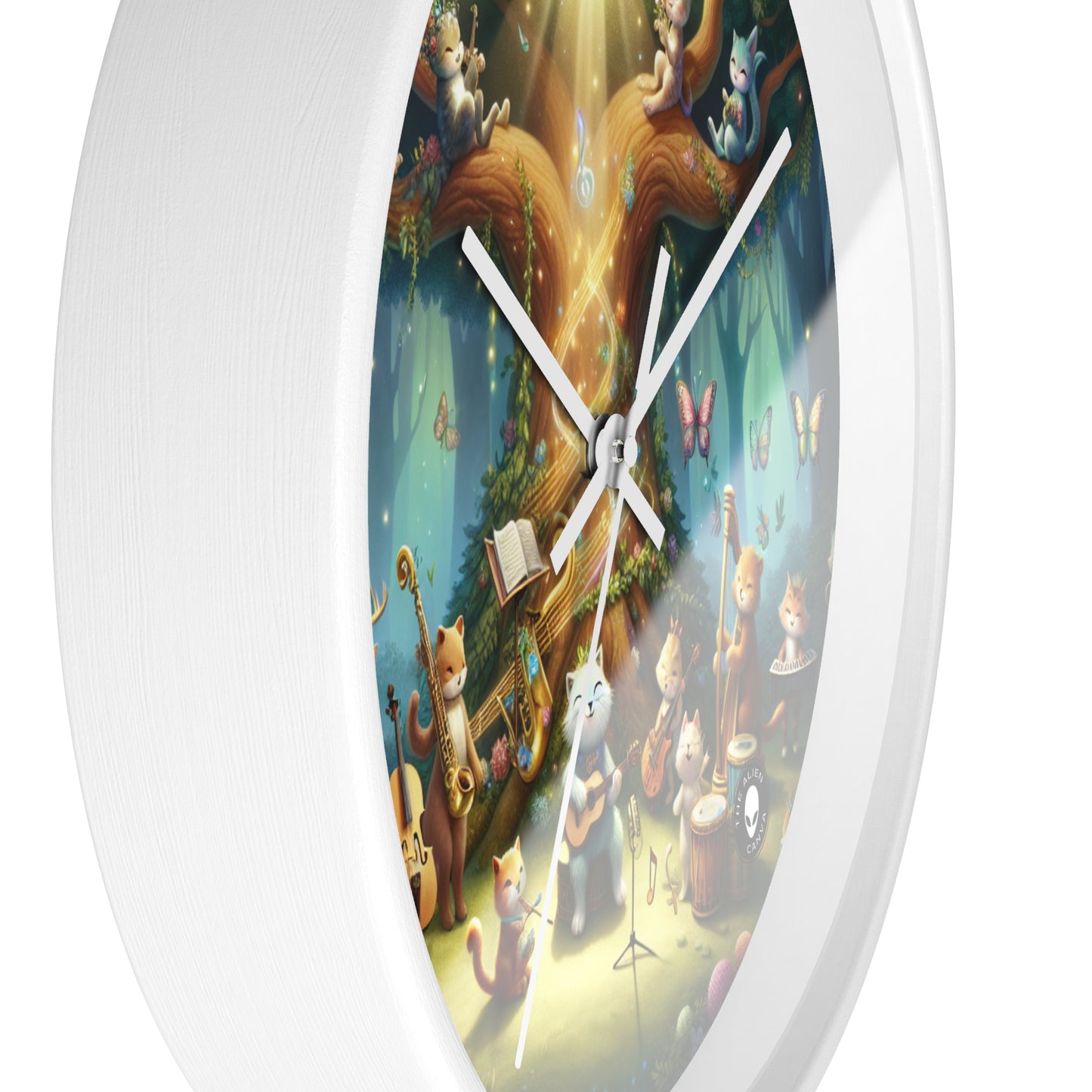 "Enchanted Forest Jam" - L'horloge murale extraterrestre