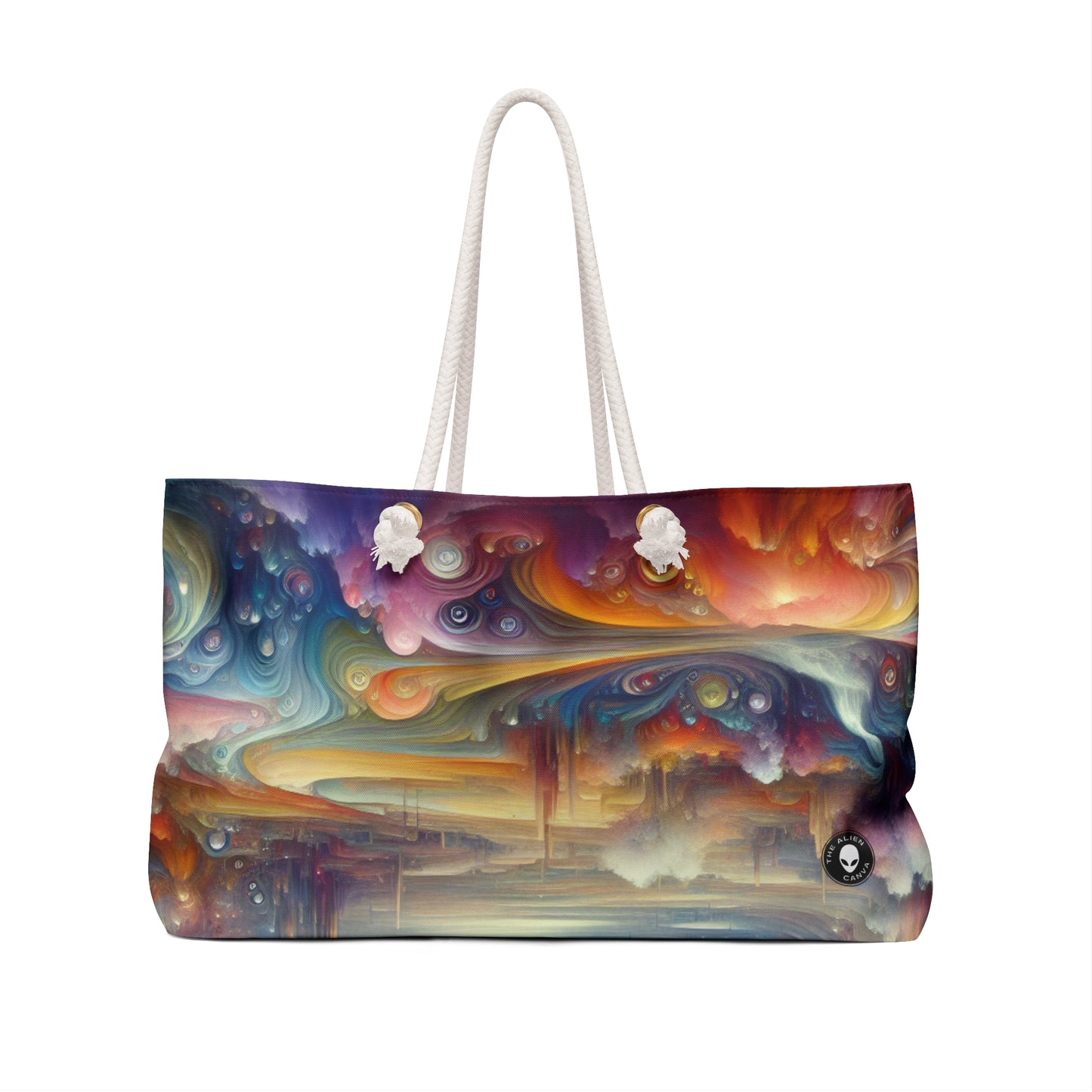 "Dreamscape Delights: A Surreal Painting" - The Alien Weekender Bag