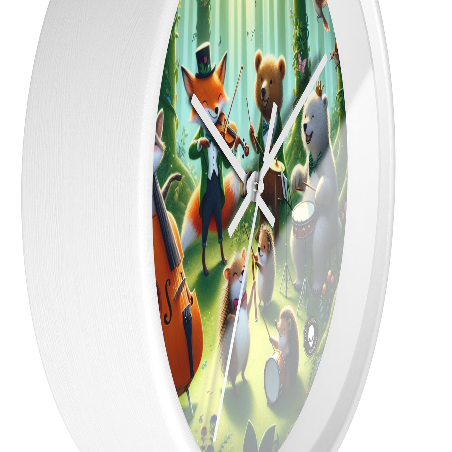 "Melodious Menagerie: Musical Animals in the Enchanted Forest" - The Alien Wall Clock