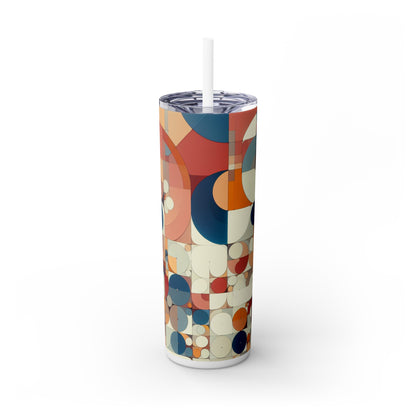 "Harmony in Repetition: A Post-Minimalist Exploration" - The Alien Maars® Skinny Tumbler with Straw 20oz Post-minimalism