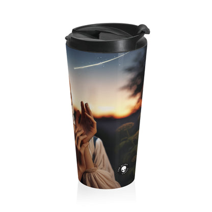 "Glow of the Golden Sunset" - The Alien Tasse de voyage en acier inoxydable Romantisme