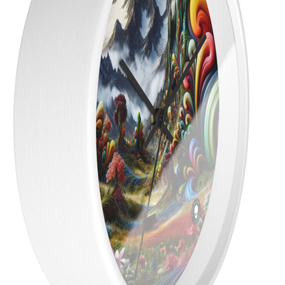 "Candy Mountains and Whimsical Valleys" - The Alien Wall Clock