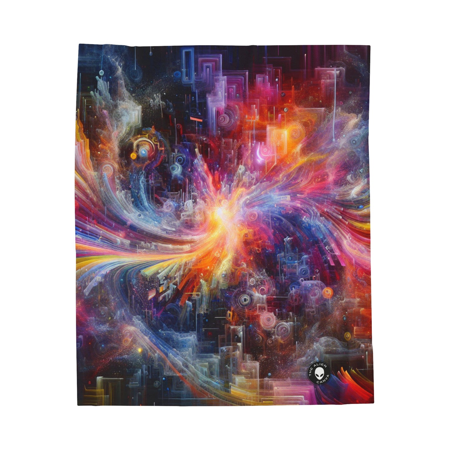 "Chromatic Sundown: Time-Lapse Sky Art" - The Alien Velveteen Plush Blanket Video Art