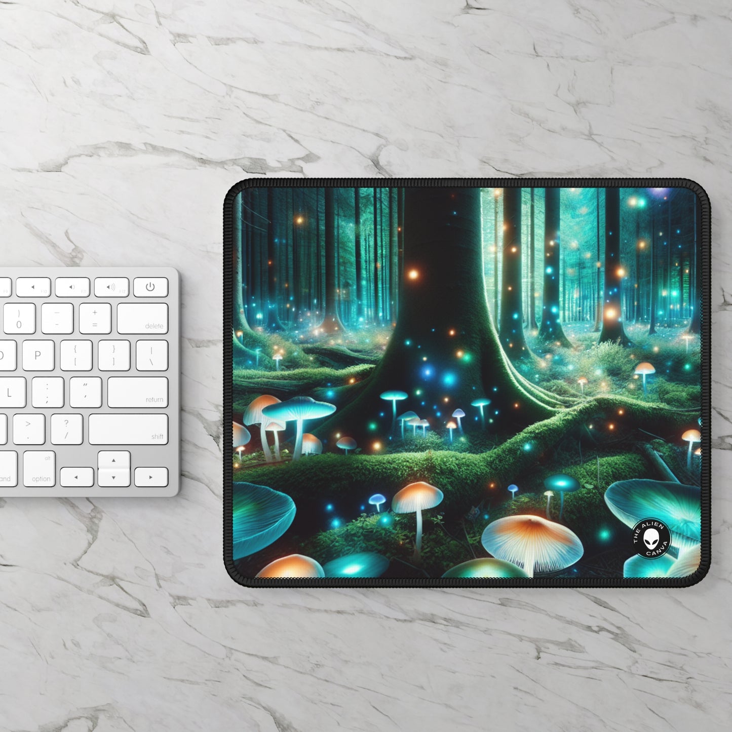 "Enchanted Night in the Fungus Forest" - The Alien Gaming Mouse Pad