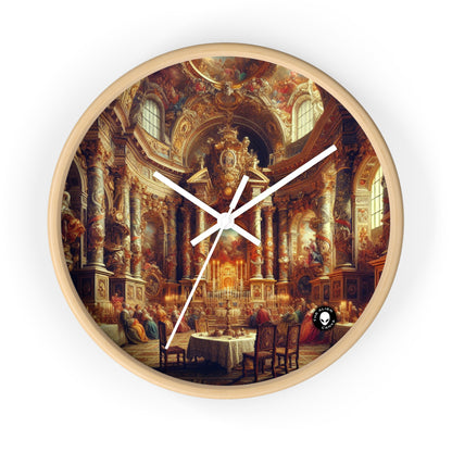 "Masquerade Majesty: A Regal Baroque Ballroom" - The Alien Wall Clock Baroque