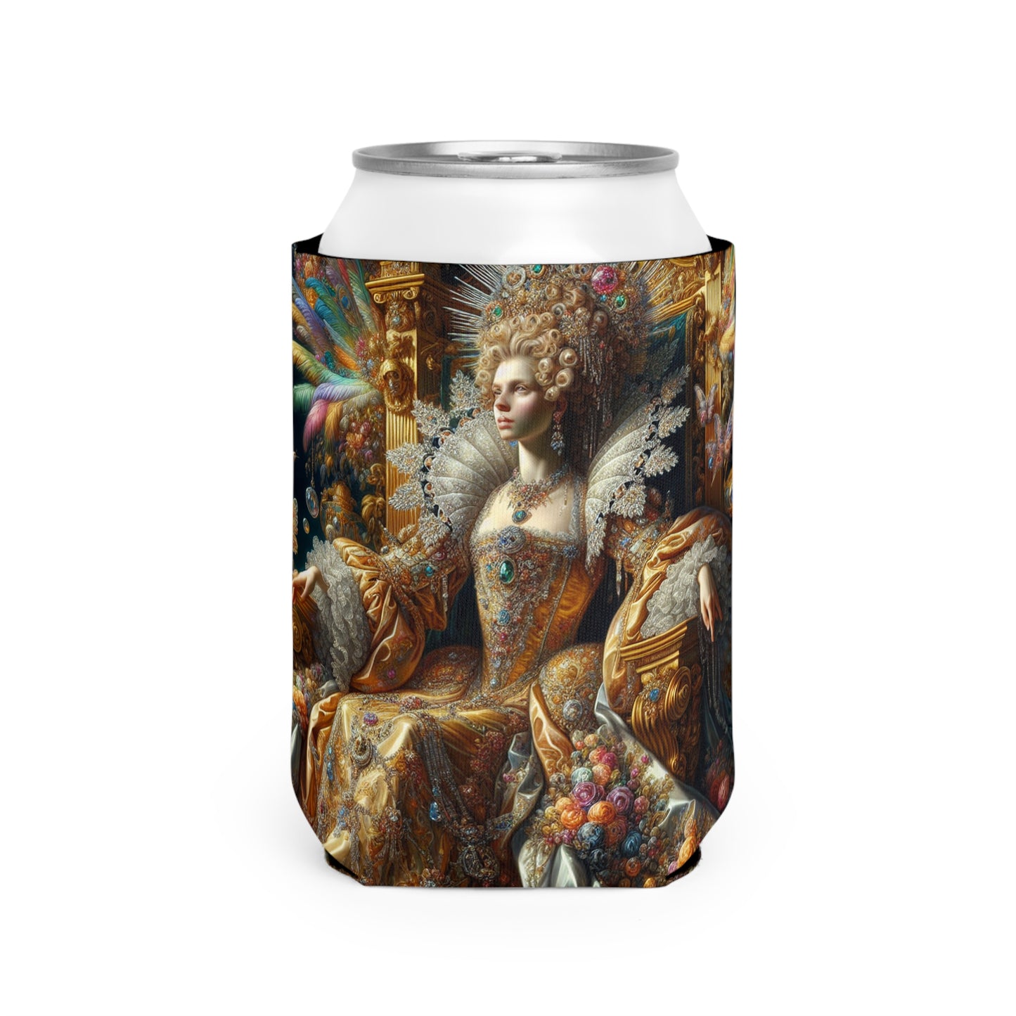 "El esplendor de una reina del Renacimiento" - The Alien Can Cooler Sleeve Rococo