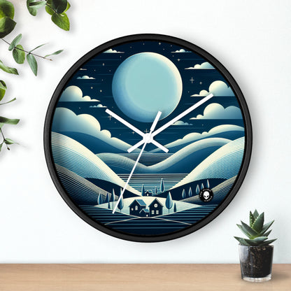 "Moonlit Haven" - The Alien Wall Clock