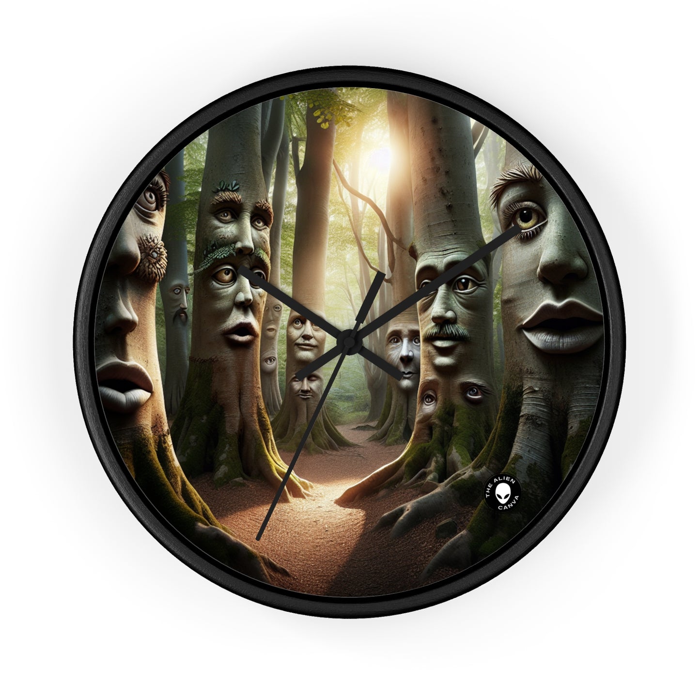 "Whispering Woods: Secrets of the Enchanted Forest" - The Alien Wall Clock