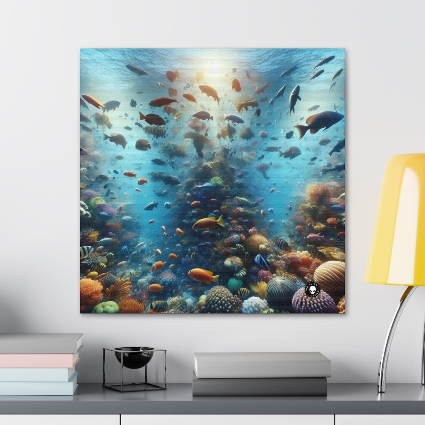 "Glimmering Reef: A Colorful Underwater Wonderland" - The Alien Canva