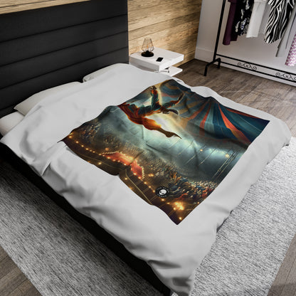 "The Aerial Acrobat" - The Alien Velveteen Plush Blanket Photorealism