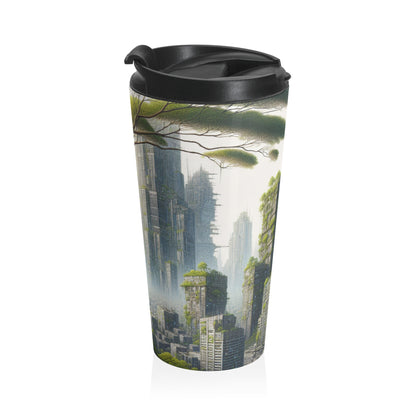 "Nature's Resurgence: The Urban Jungle" - The Alien Stainless Steel Travel Mug