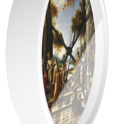 "A City Renaissance: Blending Classical Elegance with Modern Urban Energy" - The Alien Wall Clock Renaissance Art