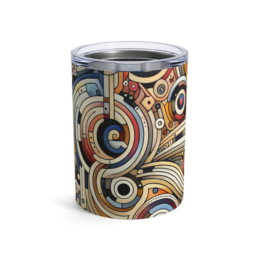 "Colors and Shapes: A Geometric Animation" - The Alien Tumbler 10oz Video Art