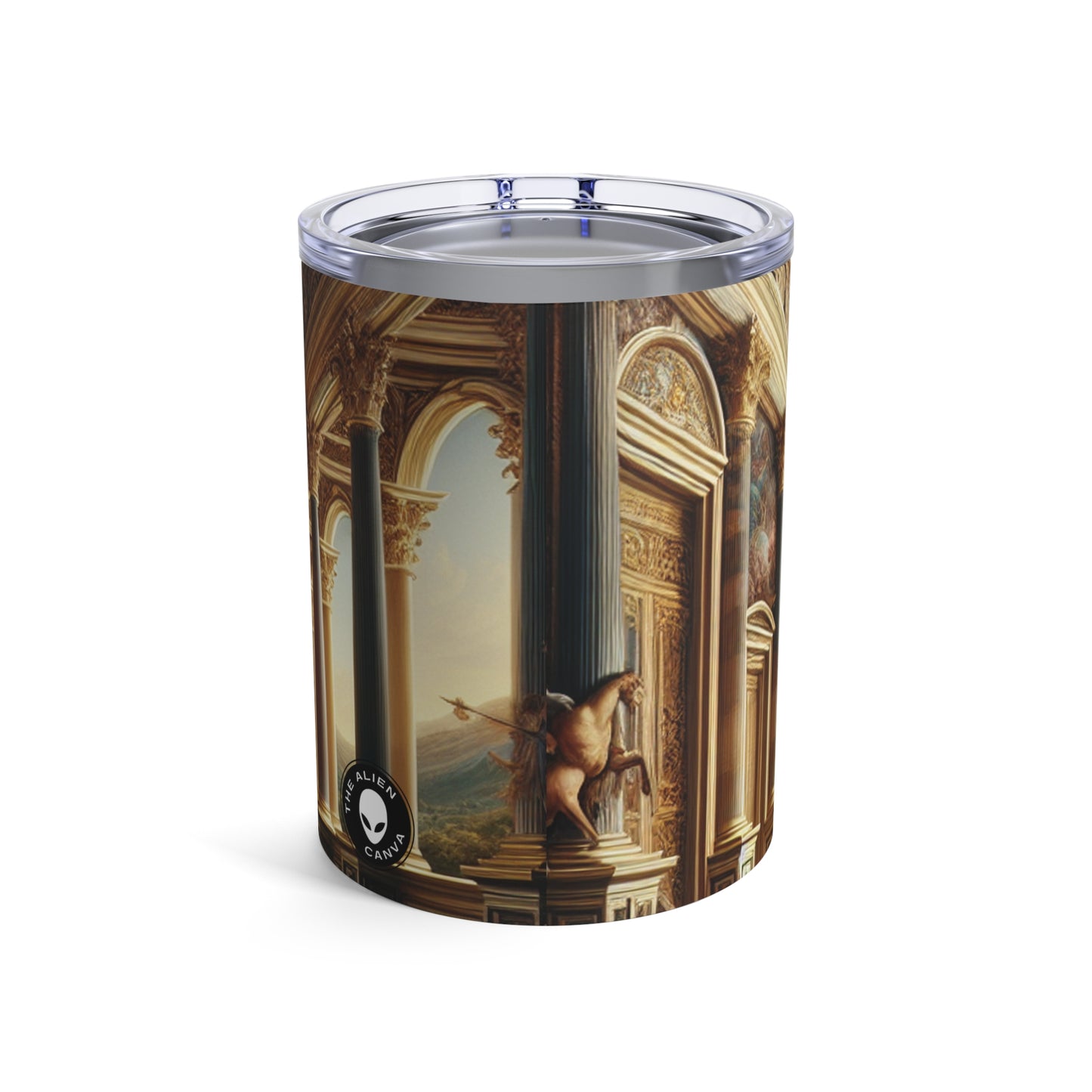 "A Neo-Renaissance Odyssey: A Modern Panorama" - The Alien Tumbler 10oz Renaissance Art