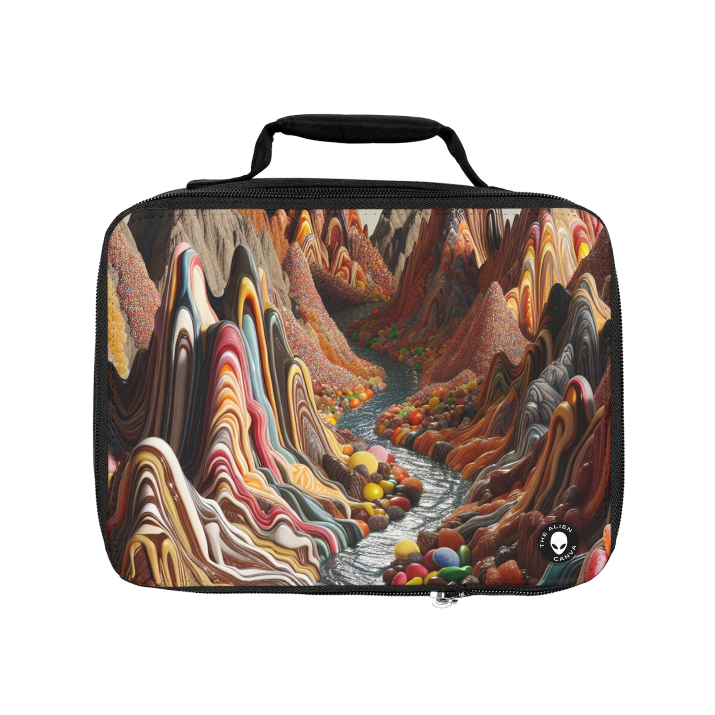 « Candyland : un paysage surréaliste et sucré » – Le sac à lunch Alien