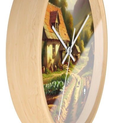 "Bustling Market: A Colorful Post-Impressionist Scene" - The Alien Wall Clock Post-Impressionism