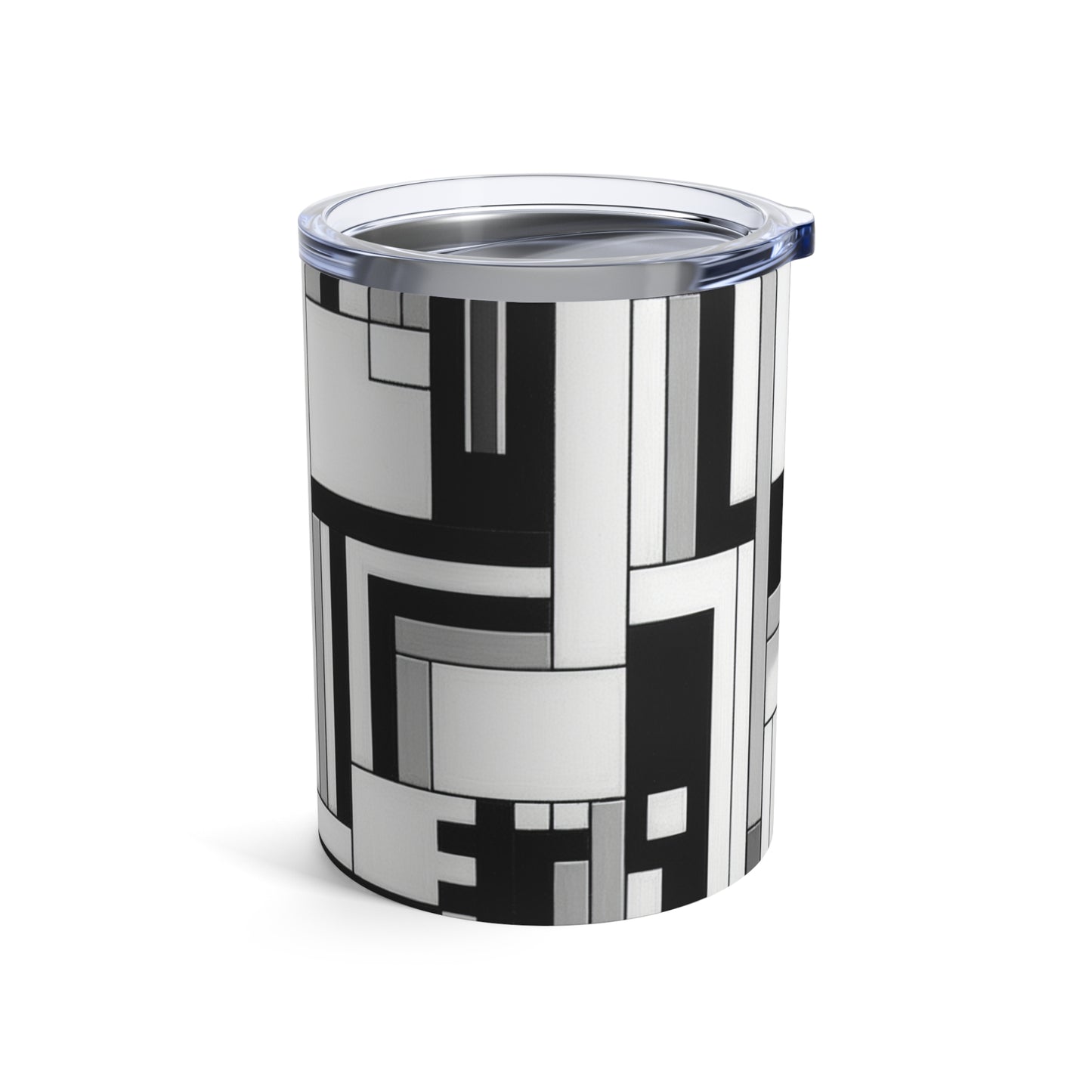 "De Stijl in Black and White" - The Alien Tumbler 10oz De Stijl Style