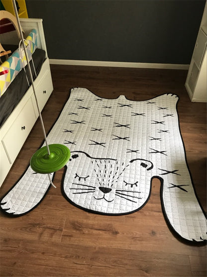 Jouets bébé tapis de jeu enfants tapis tigre blanc tapis en peluche pour salon décoration tapis de sol tapis de développement pour les enfants