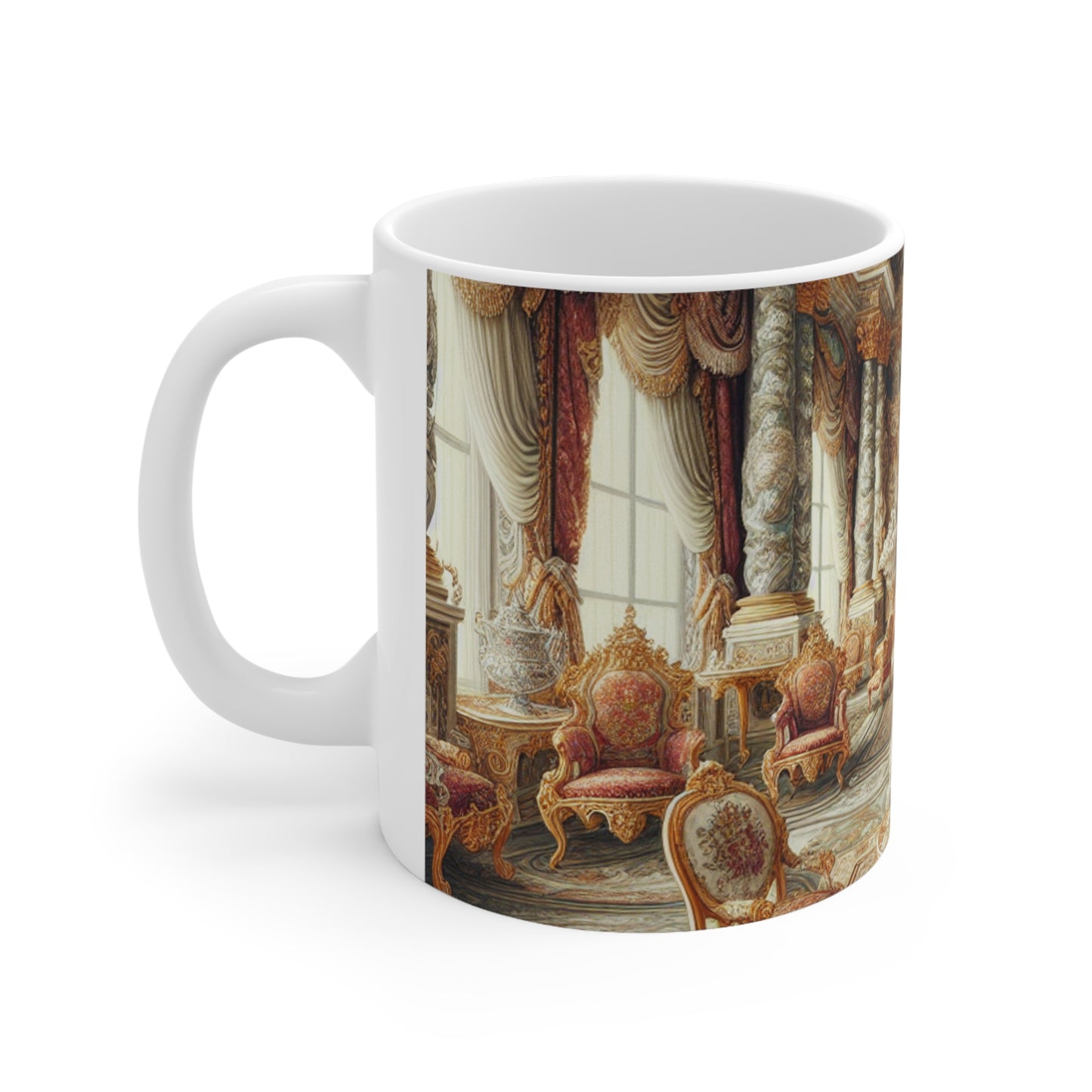 "Enchanted Court Symphony" - La tasse en céramique Alien 11oz style baroque