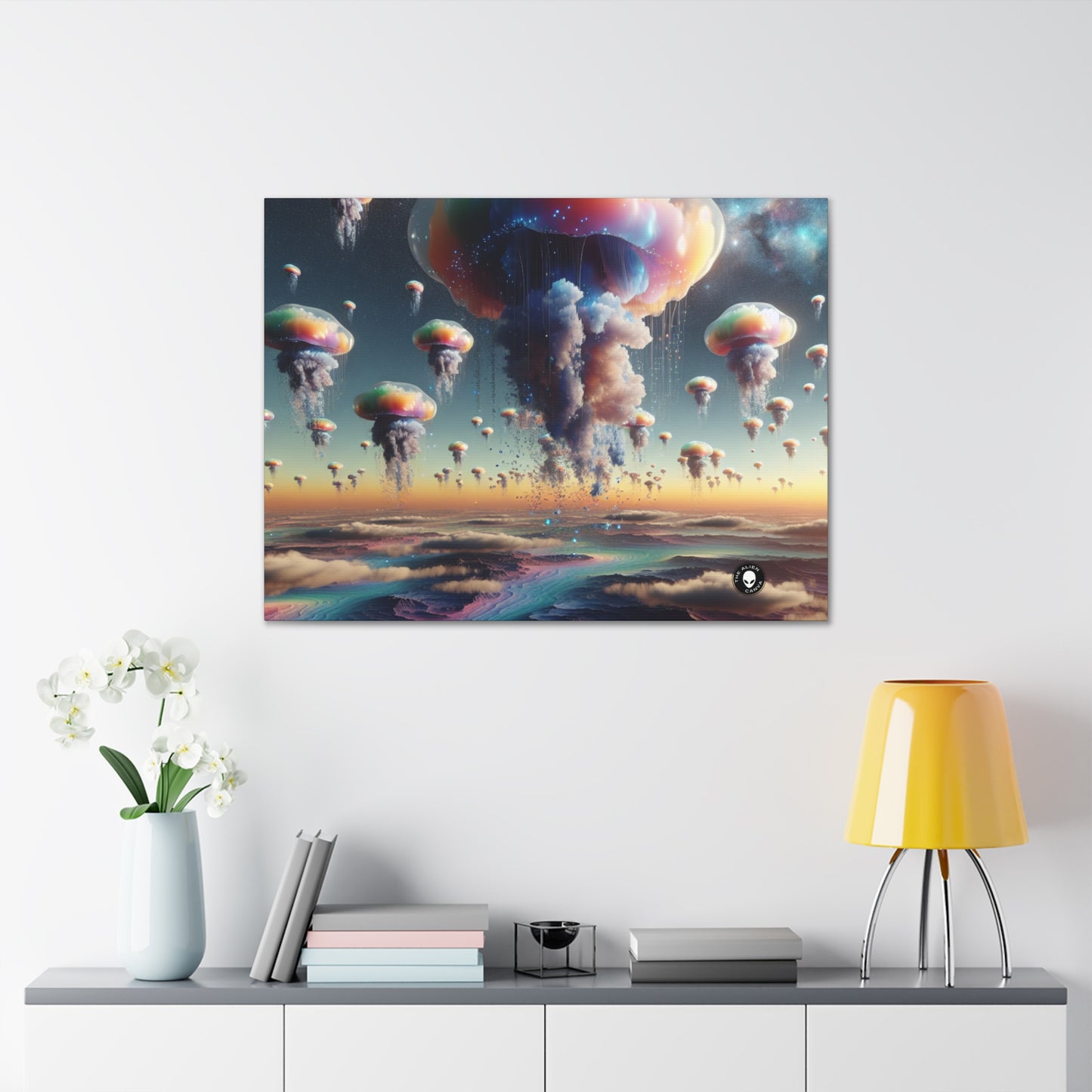 "Jellyfish Sky: Un mundo surrealista" - The Alien Canva