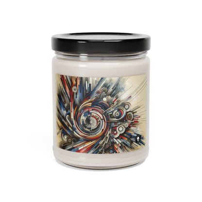 "Reinos fragmentados: una exploración surrealista en color y forma" - The Alien Scented Soy Candle 9oz Avant-garde Art